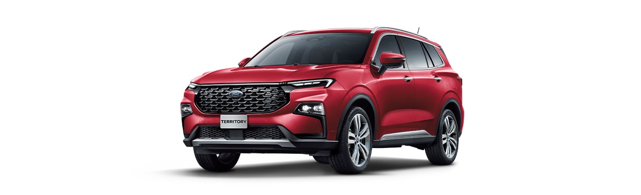 Ford Territory 2024 la Nueva Camioneta SUV de gran Comodidad y Tecnología en Color Rojo Rubí