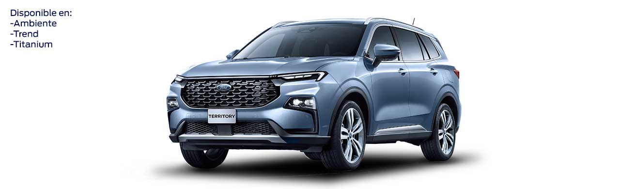 Ford Territory 2025, Camioneta SUV de Gran Equipamiento y Tecnología Color Azul Ártico