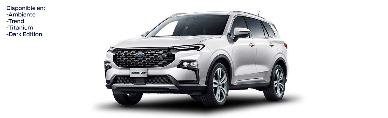 Ford Territory 2025, Camioneta SUV de Gran Equipamiento y Tecnología Color Blanco Metálico