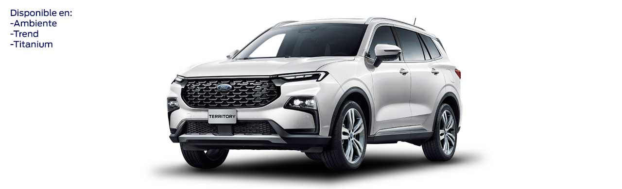 Ford Territory 2025, Camioneta SUV de Gran Equipamiento y Tecnología Color Blanco Perla