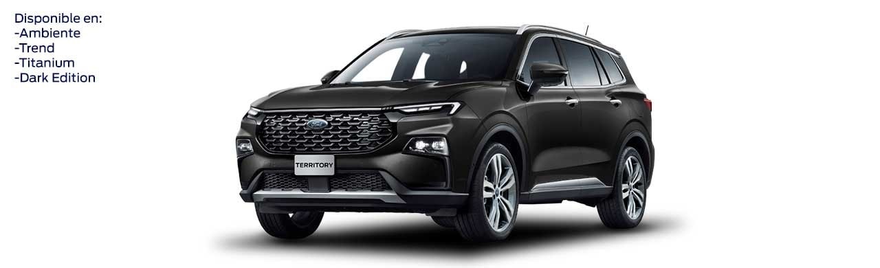 Ford Territory 2025, Camioneta SUV de Gran Equipamiento y Tecnología Color Negro Brillante