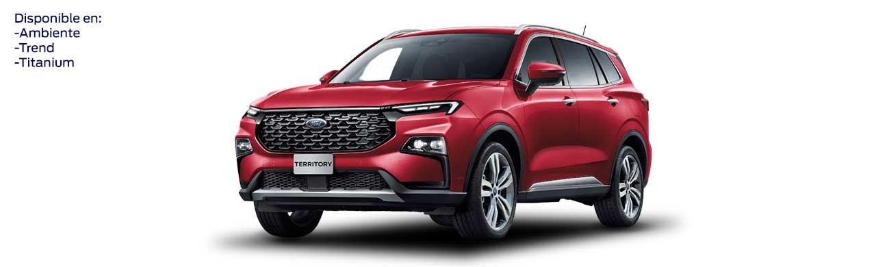 Ford Territory 2025, Camioneta SUV de Gran Equipamiento y Tecnología Color Rojo Rubí