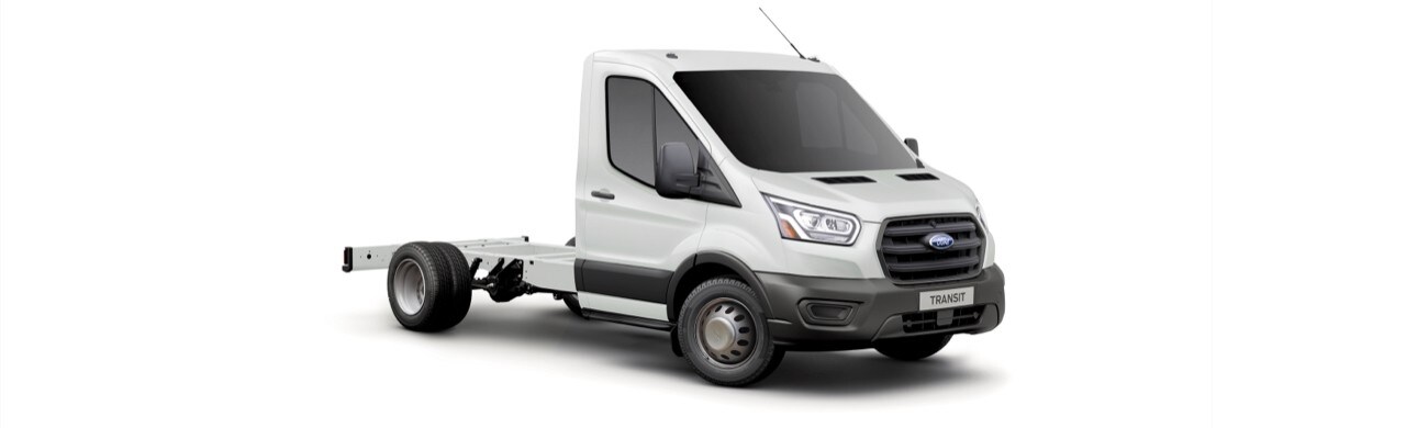 Ford Transit Chasis 2022, Vehículo comercial de Trabajo para Conversiones en Color Blanco Nieve