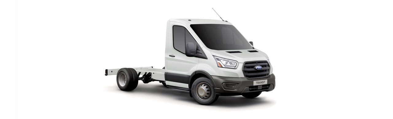 Ford Transit Chasis 2023, Vehículo Comercial de Trabajo en color Blanco Nieve