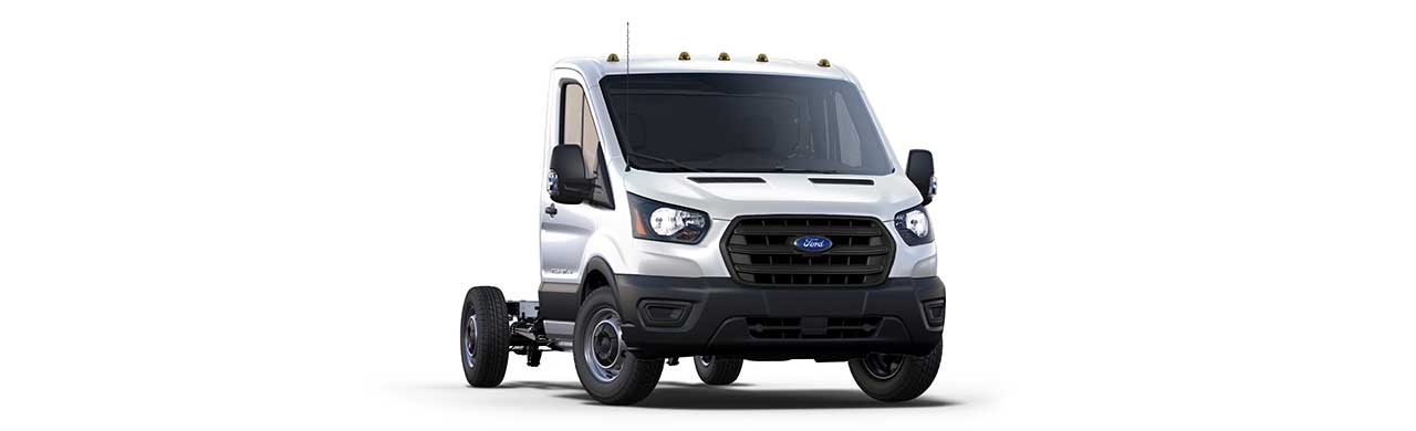 Blanco Nieve Ford Transit Chasis 2026, Vehículo Comercial Versátil de Carga para Trabajo color Blanco Nieve