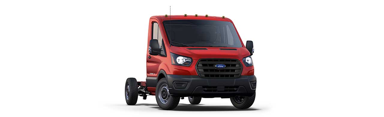 Ford Transit Chasis 2026, Vehículo Comercial Versátil de Carga para Trabajo color Rojo Racing