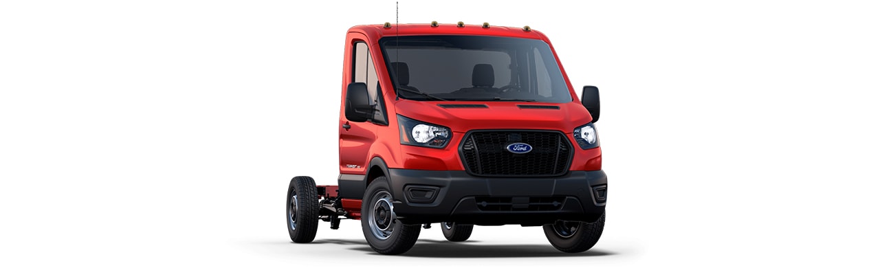 Ford Transit Chasis 2027, Vehículo Comercial Versátil de Carga para Trabajo color Rojo Racing