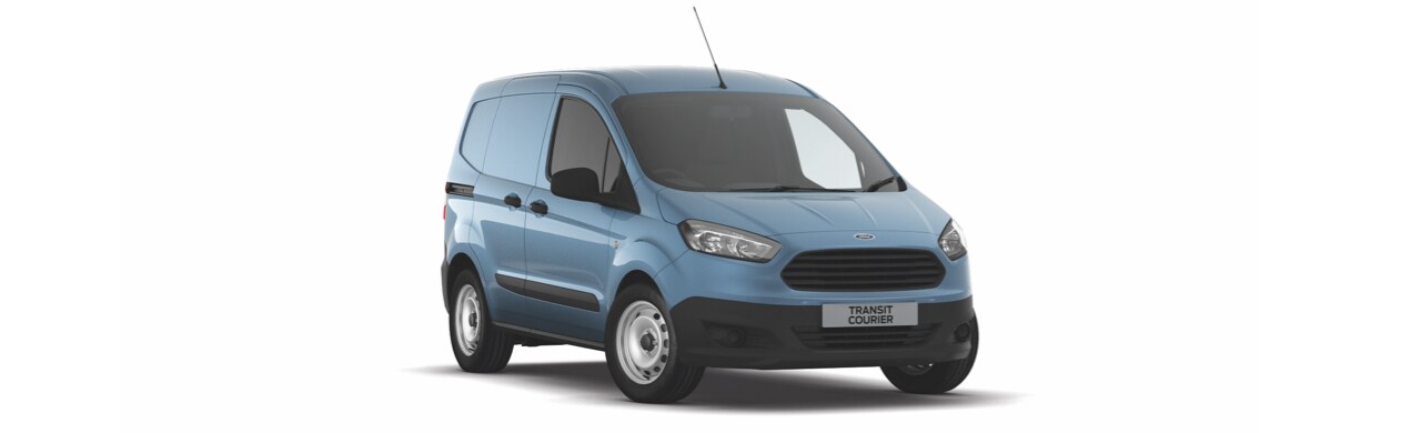 Van Comercial de Entrega y Reparto Ford Transit Courier 2022 en Color Azul Metálico