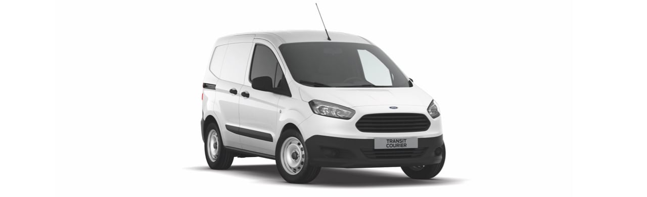 Van Comercial de Entrega y Reparto Ford Transit Courier 2022 en Color Blanco Nieve