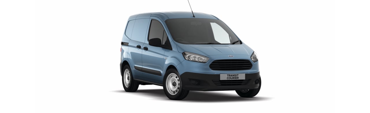 Van Comercial de Entrega y Reparto Ford Transit Courier 2023 en Color Azul Metálico
