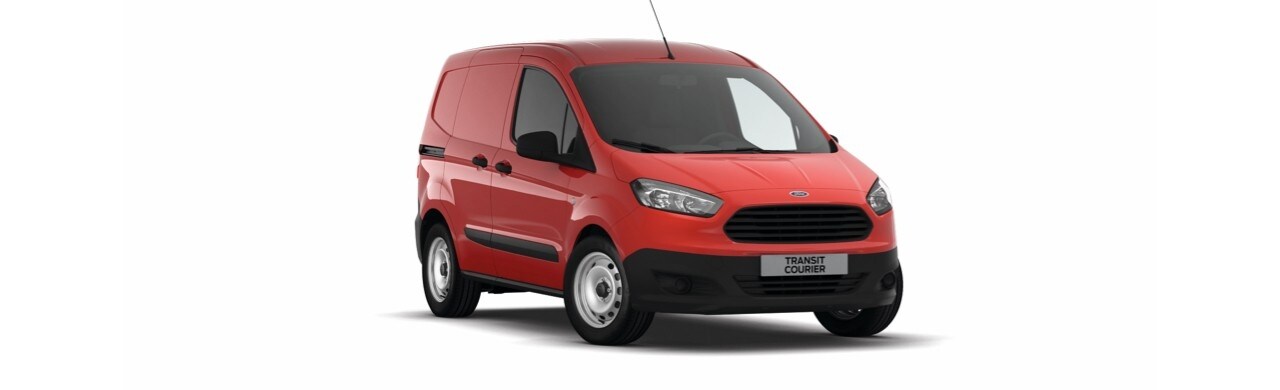 Vehículo Comercial de Entrega y Reparto Ford Transit Courier 2022 en Color Rojo Racing