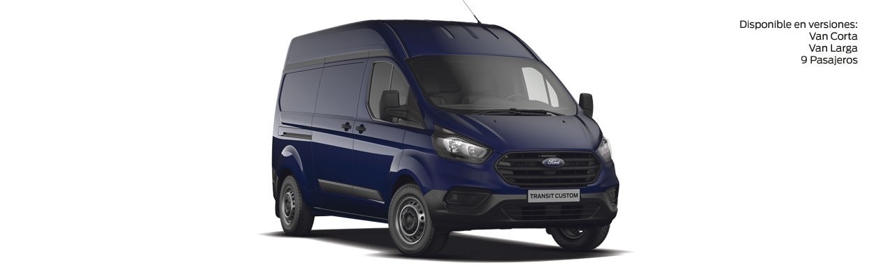 Azul Marino Brillante Ford Transit Custom 2021, vehículo comercial para empresa disponible en color Azul Marino Brillante