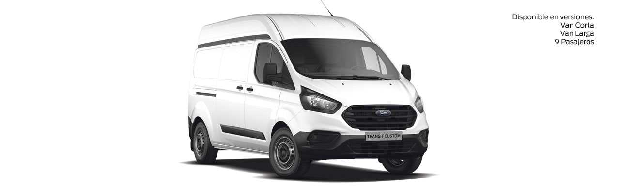 Conoce Ford Transit Custom, Vehículo comercial para tu empresa disponible en color Blanco Nieve