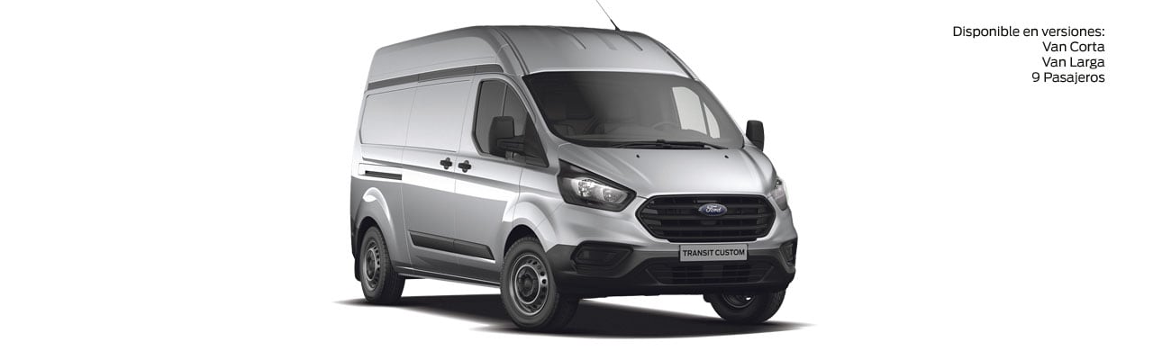 Gris Mercurio Conoce Ford Transit Custom, Vehículo Comercial para tu empresa disponible en color Gris Mercurio