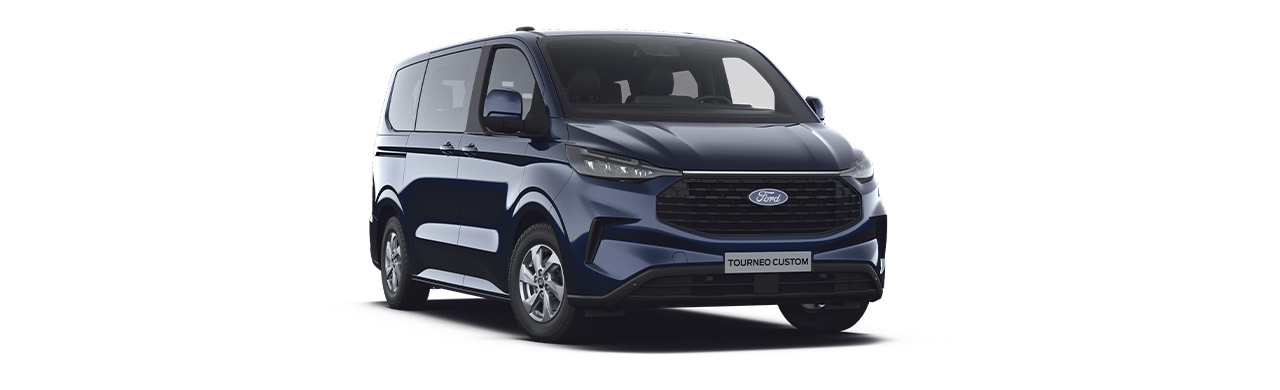 Ford Transit Custom 2024, Vehículo Comercial de Carga y Trabajo color Azul Marino Brillante