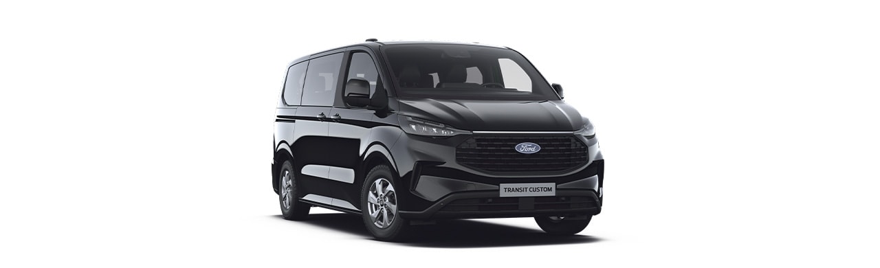 Ford Transit Custom 2025, Vehículo Comercial de Carga y Trabajo color Negro Obsidiana
