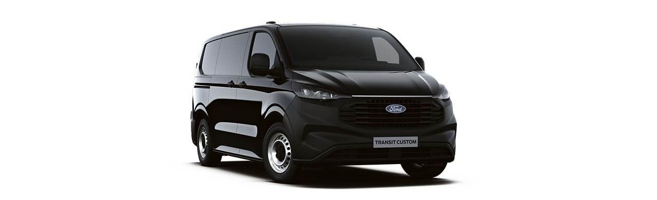 Ford Transit Custom 2026, Vehículo Comercial de Carga y Trabajo color Negro Obsidiana