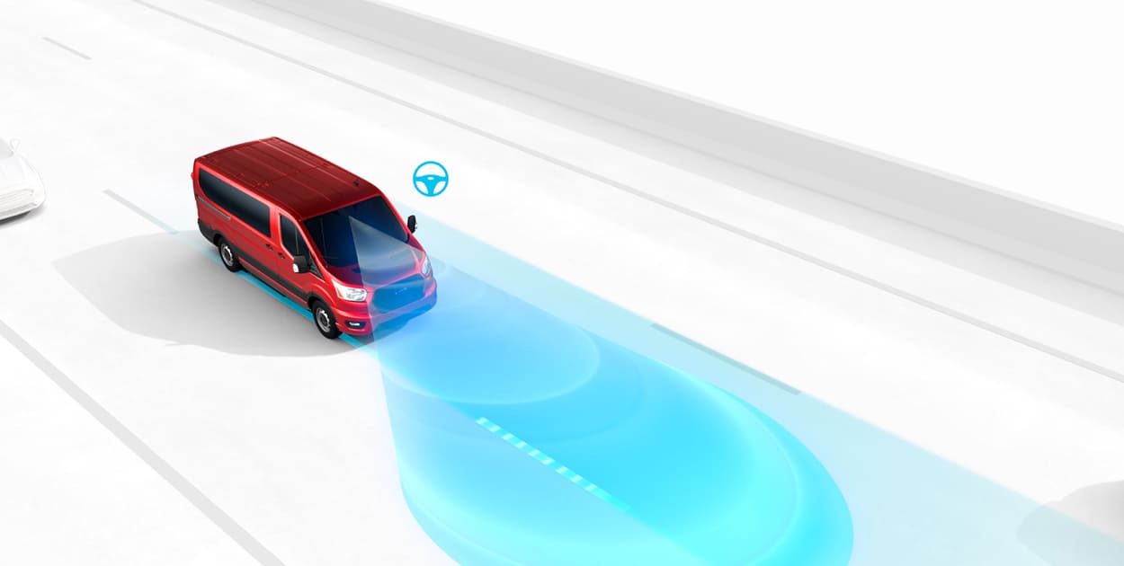 Ford E-Transit 2022, equipada con Sistemas de Seguridad como el de Preservación de Carril