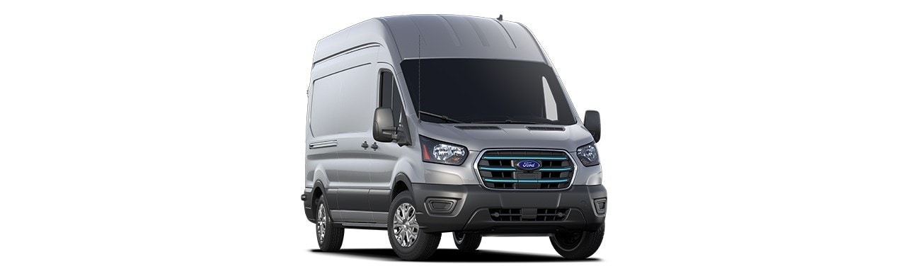 Ford E-Transit 2024, Van Eléctrica de Trabajo en color Plata Estelar