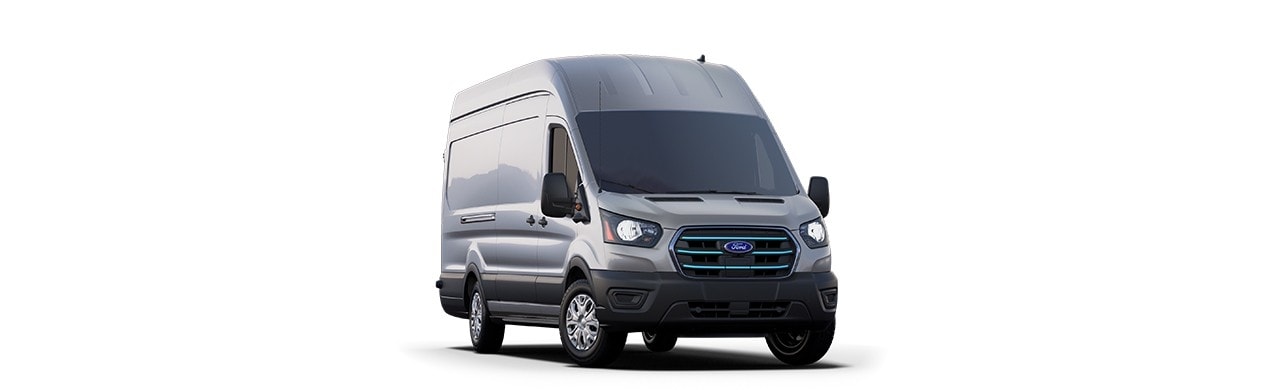 Ford E-Transit 2025, Van Comercial Eléctrica de Trabajo Color Plata Estelar