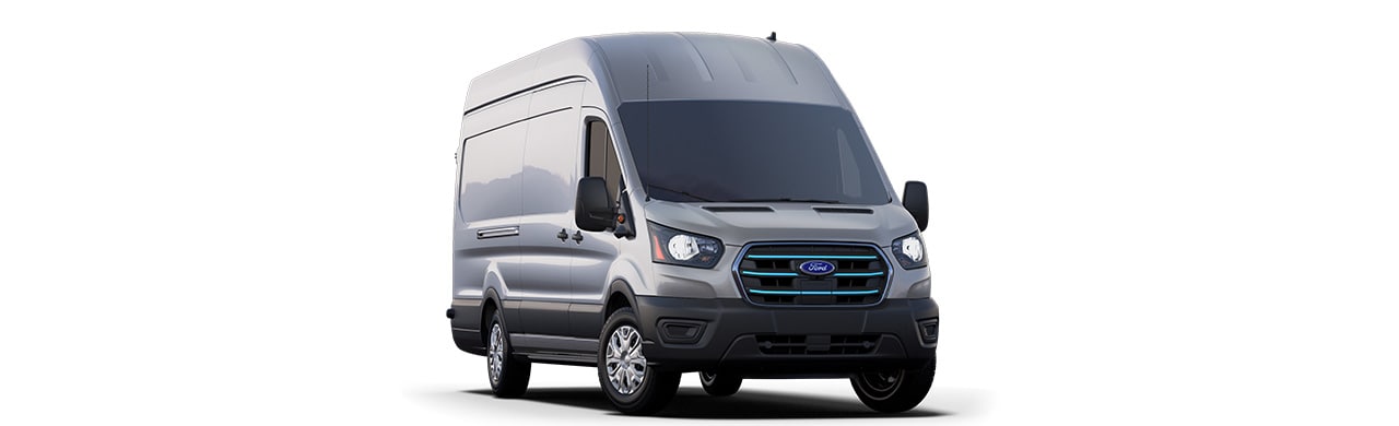 Ford E-Transit 2026, Van Comercial Eléctrica de Trabajo Color Plata Estelar
