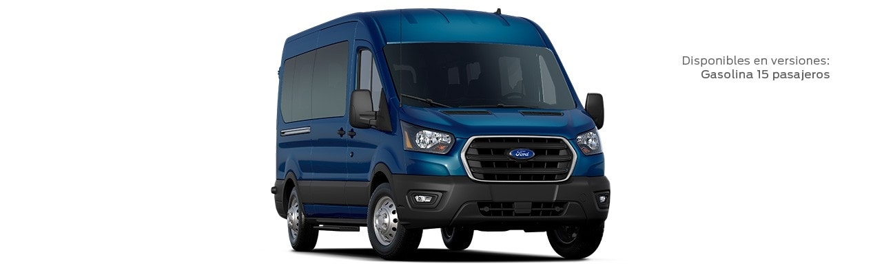 Ford Transit Pasajeros 2021 Gasolina transporte de personal disponible en color Azul Metrópolis