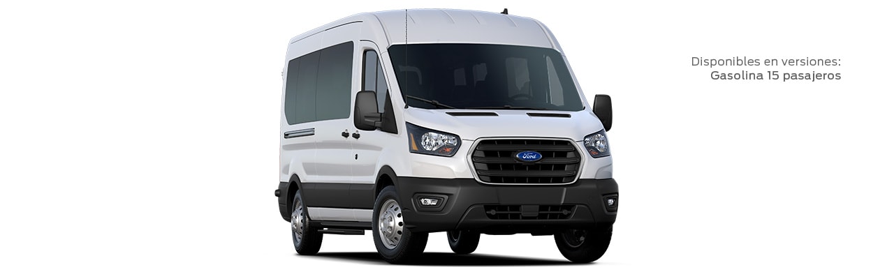 Ford Transit Pasajeros 2021 Gasolina transporte de personal disponible en color Blanco Oxford