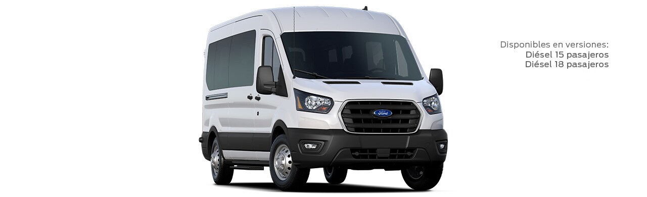 Ford Transit Pasajeros 2022 Camioneta Van Transporte de Turismo y Corporativo Color Blanco Nieve