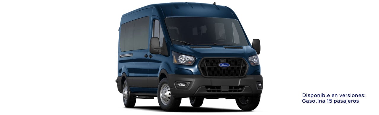 Descubre Ford Transit Pasajeros 2023, Van Comercial de Transporte en Color Azul Metrópolis