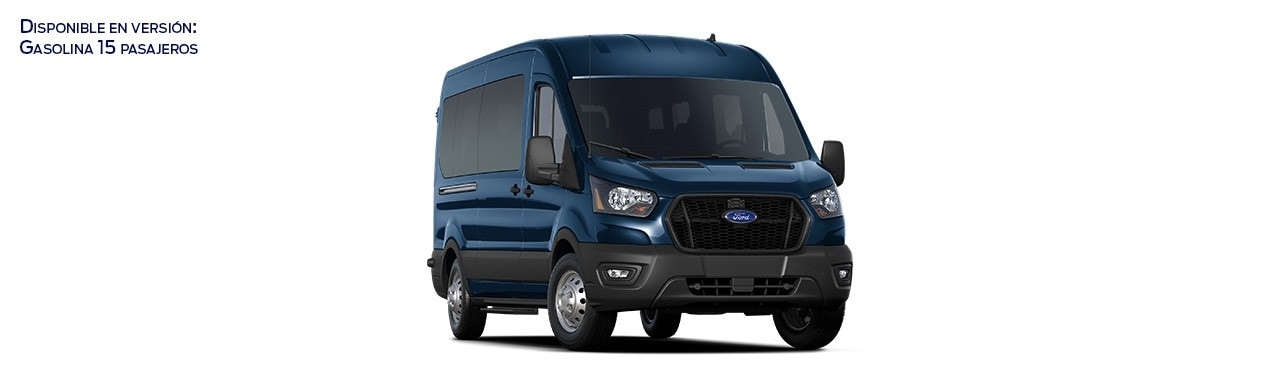 Descubre Ford Transit Pasajeros 2024, Van Comercial de Transporte en Color Azul Metrópolis