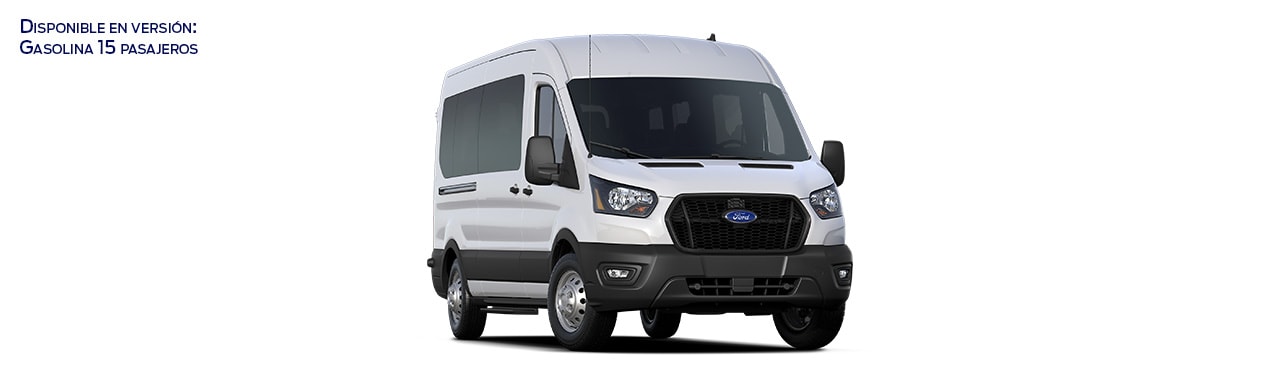 Descubre Ford Transit Pasajeros 2024, Van Comercial de Transporte en Color Blanco Oxford