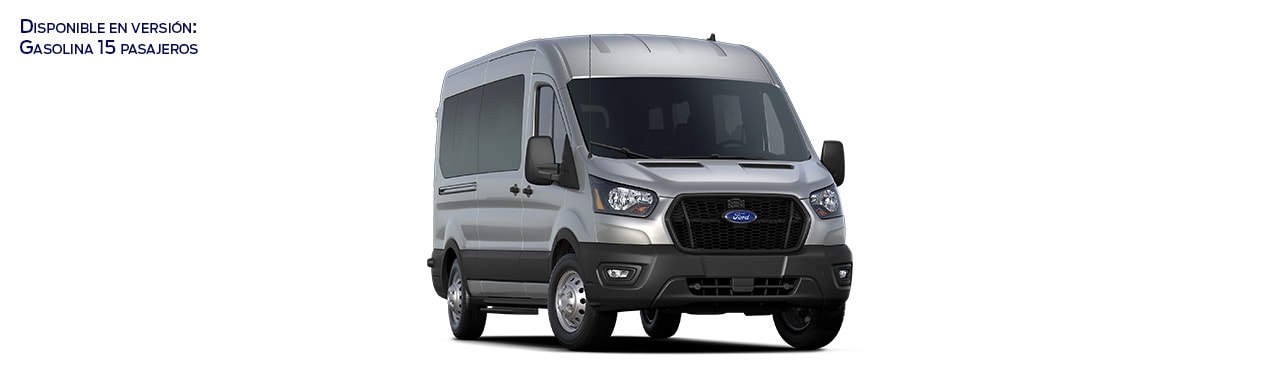Descubre Ford Transit Pasajeros 2024, Van Comercial de Transporte en Color Plata Estelar
