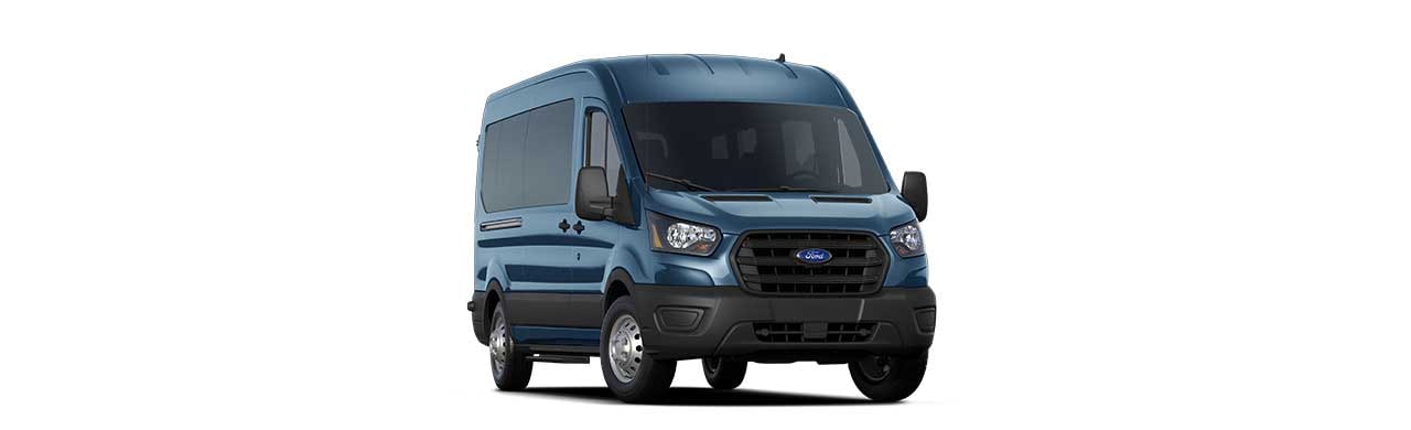 Ford Transit Pasajeros 2025, Van Comercial de Transporte color Azul Metálico