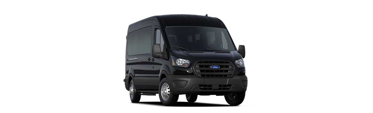 Ford Transit Pasajeros 2025, Van Comercial de Transporte color Negro Obsidiana