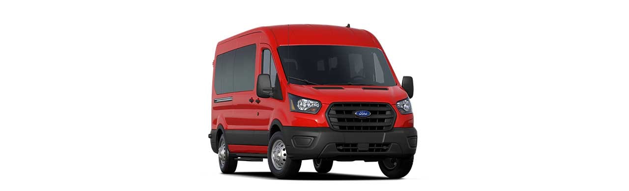 Ford Transit Pasajeros 2025, Van Comercial de Transporte color Rojo Racing