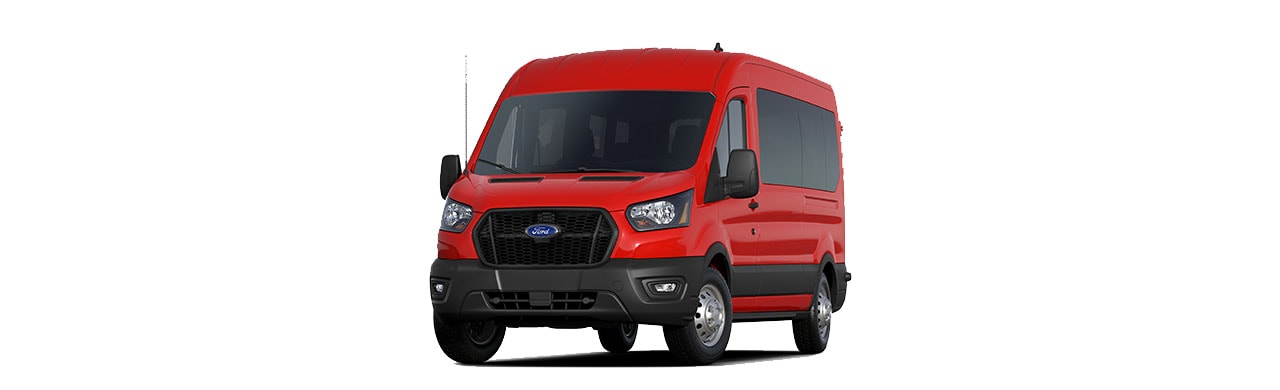 Ford Transit Pasajeros 2026, Van Comercial de Transporte color Rojo Racing