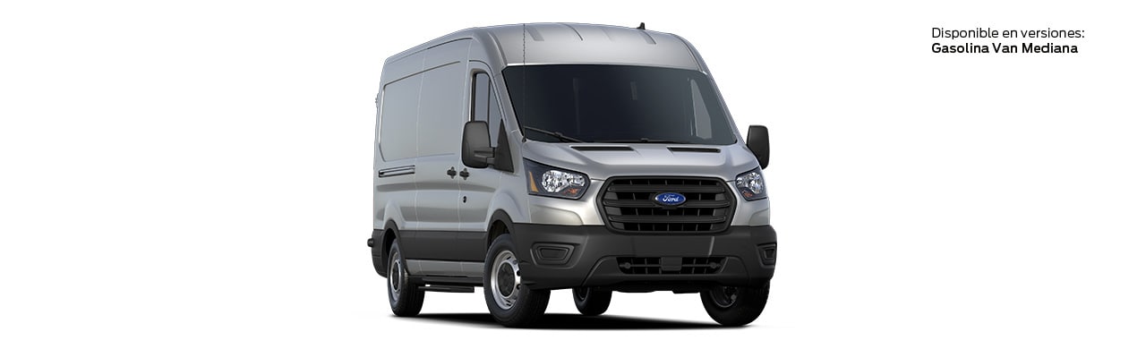 Ford Transit Van 2021 la Camioneta Van a Gasolina y Diésel Disponible en color Plata Estelar