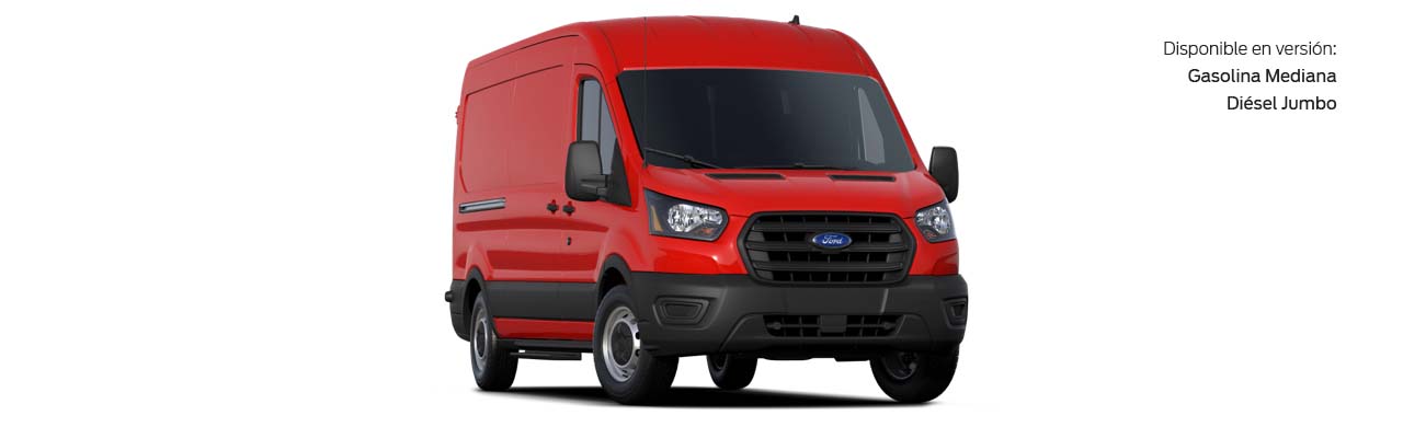 Ford Transit Van 2022, la Camioneta de Trabajo de Gran Eficiencia en Color Rojo Racing