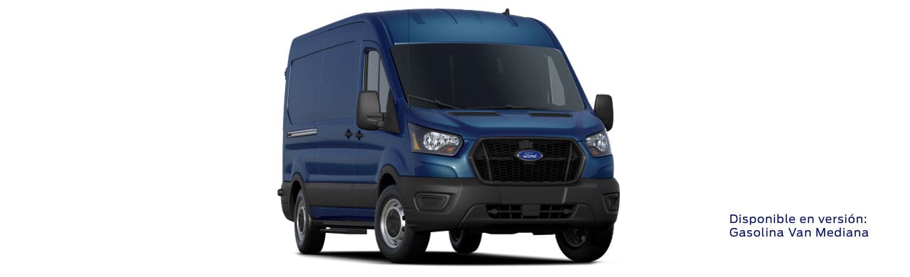 Ford Transit Van 2023, Vehículo Comercial de Trabajo en color Azul Metrópolis