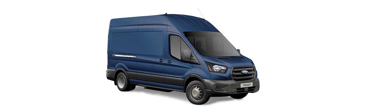 Azul Marino Brillante Ford Transit Van 2025, Vehículo Comercial de Trabajo en color Azul Marino Brillante