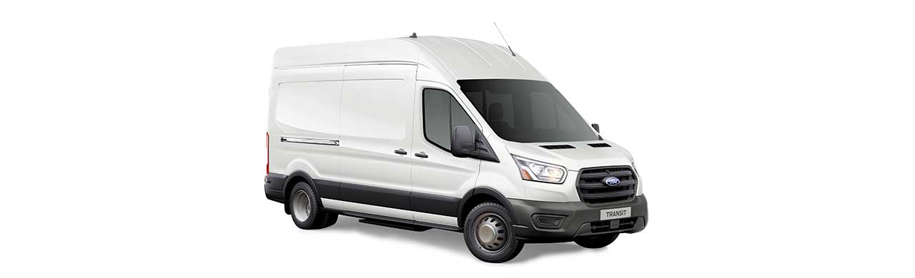 Blanco Nieve Ford Transit Van 2026, Vehículo Comercial de Trabajo en color Blanco Nieve