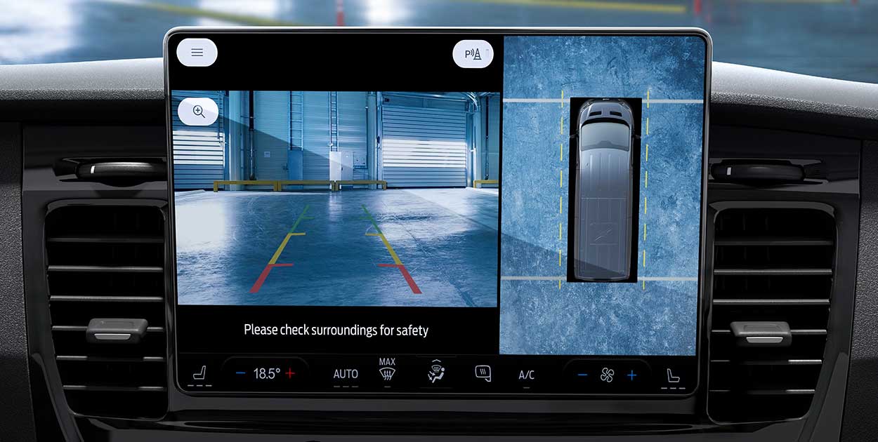 Cámara y Asistentes maximizan la seguridad a bordo de Ford Transit Van 2026, Camioneta de Carga