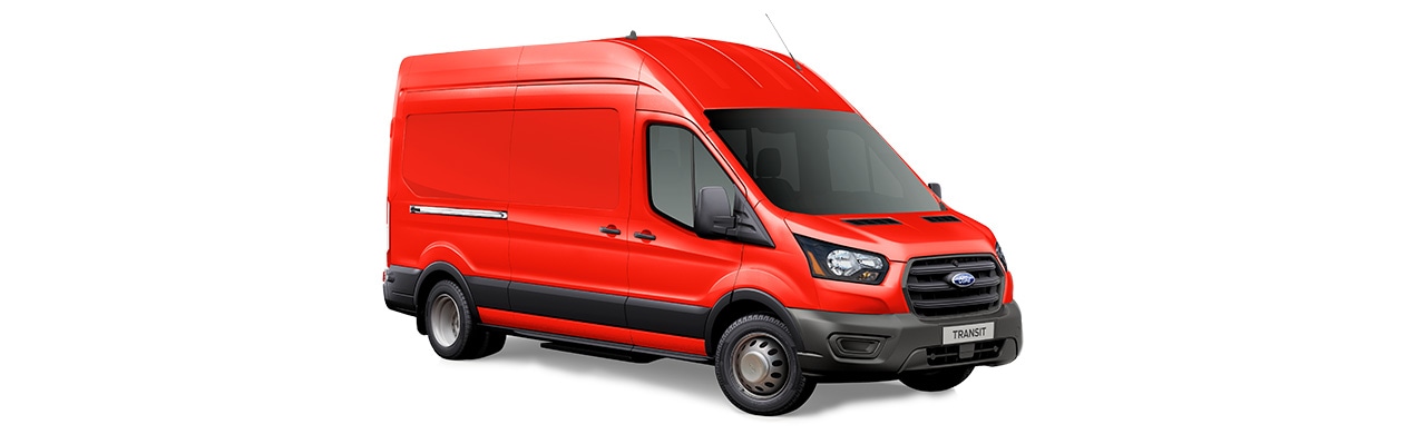 Ford Transit Van 2027, Vehículo Comercial de Trabajo en color Rojo Racing