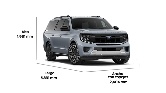Dimensiones de Ford Expedition 2027, Camioneta SUV Versión Platinum Ultimate