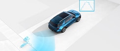 Cámara 360 grados con vista dividida disponible en Ford Explorer 2027 SUV para maniobrar mejor
