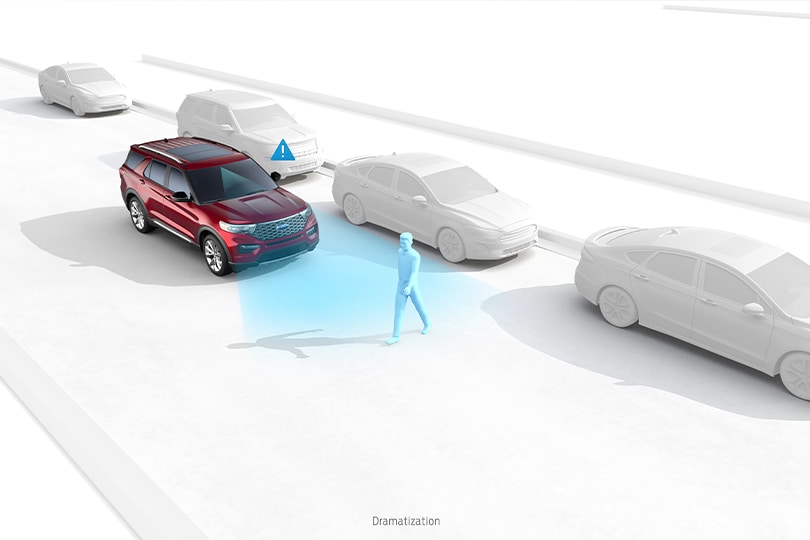 Ford Explorer 2027 SUV incorpora asistencia de pre-colisión con freno automático