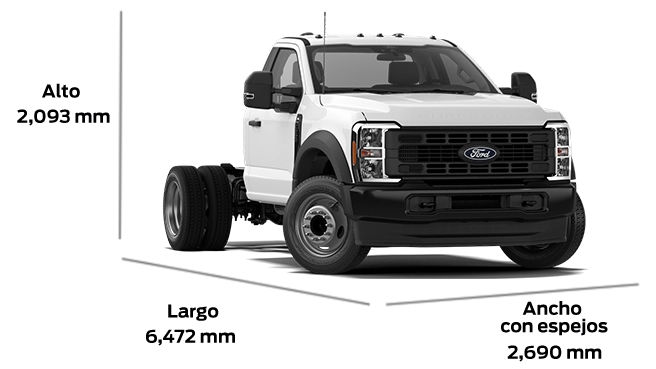 Ford Super Duty Chasis F-550 XL Diésel diseñado para carga pesada y trabajo demandante