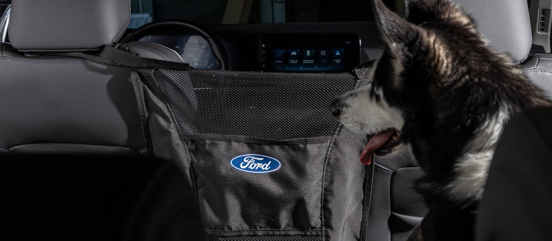 Ford Territory con Barrera para Mascotas que brinda Mayor Seguridad al Interior del Vehículo.