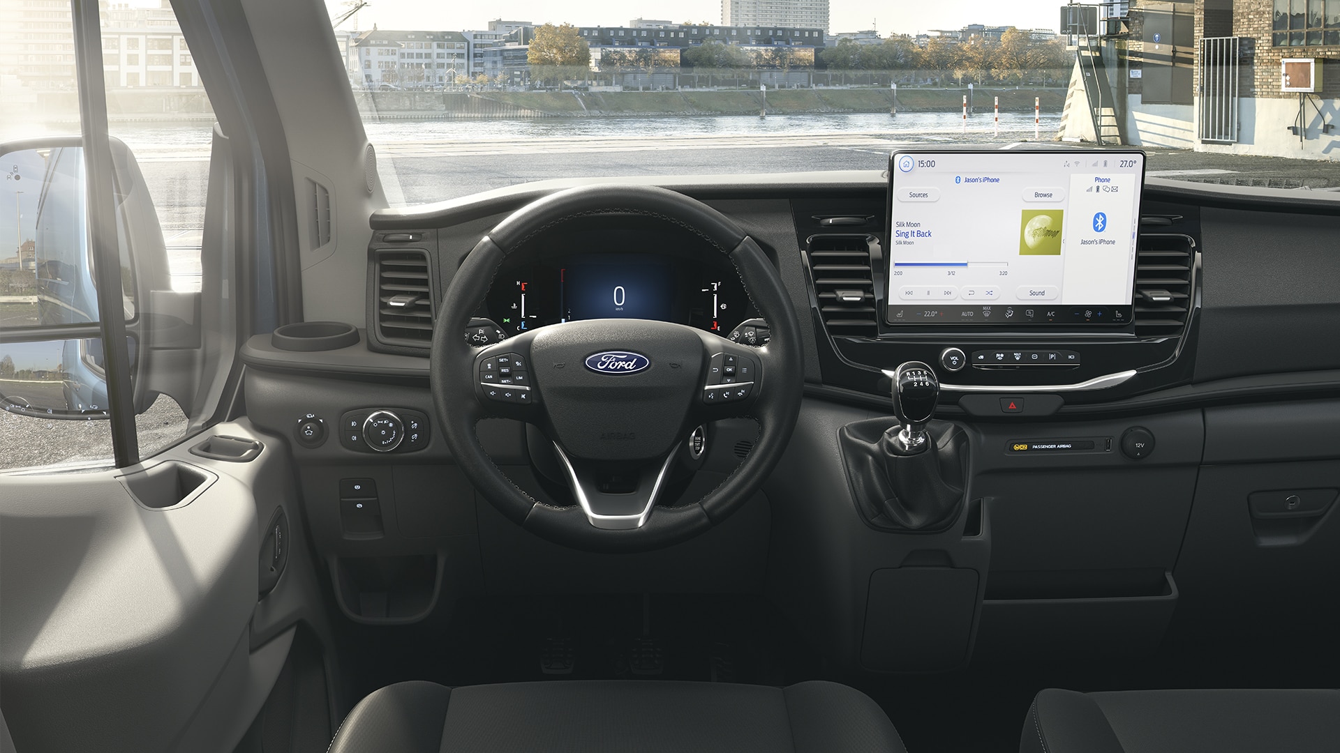 Ford Transit Pasajeros 2027 con interiores de diseño único, cómodos y funcionales
