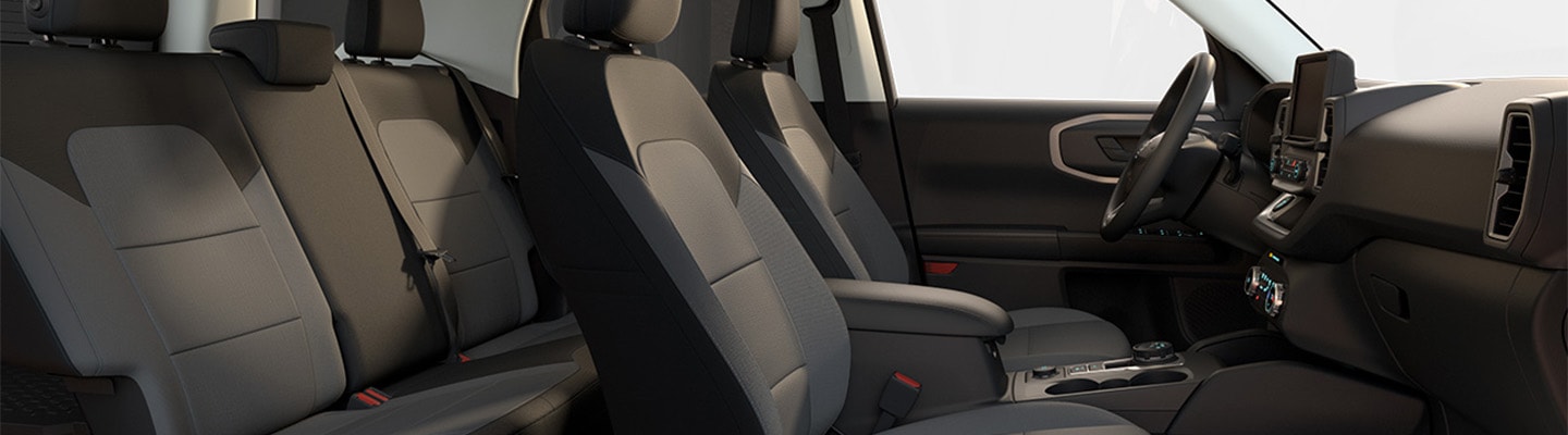 Vestiduras Color Gris Cantera de Camioneta SUV Ford Bronco Sport 2024 con Materiales OffRoad